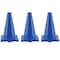 Champion Sports High Visibility Flexible Vinyl Cone, 12in, Royal Blue, PK3 C12BL - alternate 1